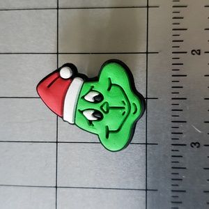 NEW! Happy Grinch Santa Hat Christmas Holiday Shoe Croc Charm